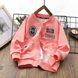 Children Baseball Jacket Autumn Foreign Baseball Uniform Jacket Girl Jacket