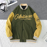 Dodgers Letter Man Jacket Outfit Senior Jackets Varsity Baseball College Coat Spring and Autumn Casual Jacket Coat Men and Women