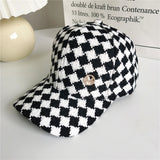 Vintage Check Baseball Cap