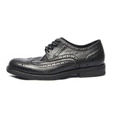 Indo Western Shoes Brogue Men's Shoes Top Layer Cowhide British Men's Shoes Hand Washed Distressed Series