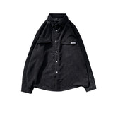 Corduroy Patch Jacket Vintage Corduroy Shirt Men's Loose Casual