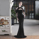 Sequin Evening Dress Fishtail Gown
