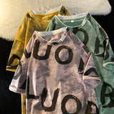 Men's T-Shirt Summer Men's Short Sleeve Loose Casual Print T-shirt