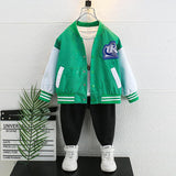 Toddler Boys Jackets Boy's Autumn Coat Children's Baseball Uniform