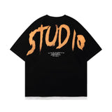 Men T Shirt Summer Casual Tops Letter Print Short-Sleeve T-shirt