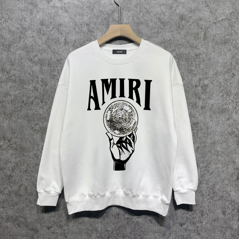 Amiri Sweatshirt Amiri Crew Sweatshirts Crew Neck Sweater