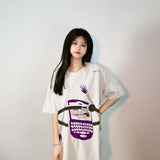 Cavempt CE Cave @ MPT C.E Flocked Printed Lightweight Wide Version Mobile Phone T-shirt Short Sleeve