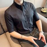 Men Shirts Light Business Casual Shirt Men