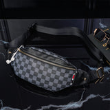 Everywhere Belt Bag Plaid Chest Bag Men's and Women's Handbags Street Shoulder Bag