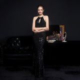 Sequin Evening Dress Sequined Queen Fishtail Evening Gown