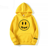 Smiley Face Hoodie Smiley Print Loose Men's Women's Pullover Hoodie