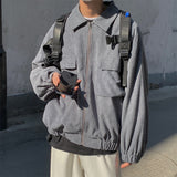 Corduroy Patch Jacket Men's Spring Loose Casual Top