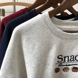 Harvard Sweatshirt Vintage Embroidered Fleece Thick Sweater Women