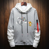 Tom and Jerry Hoodie Sweater for Male and Female Students Spring and Autumn Bottoming Shirt