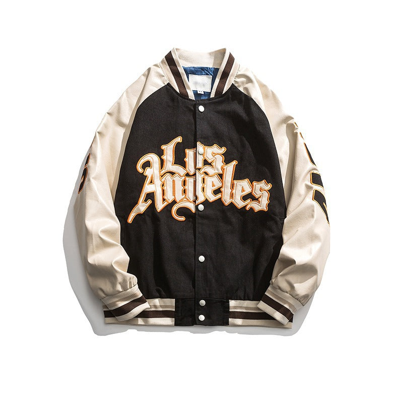 Dodgers Letterman Jacket Outfit Senior Jackets Varsity Baseball College Coat Boys  Fashion Brand Casual Loose Jacket