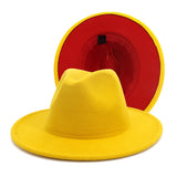 Walter White Fedora Woolen Hat Double-Sided Felt Hat Autumn Winter Retro Fedora Hat