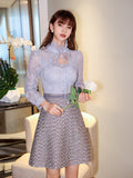 Fairy Dress Autumn and Winter Small Lace Dress for Women Autumn Mid-Length Fairy Skirt