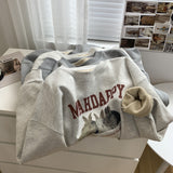 Diana Harvard Sweatshirt Cartoon Vintage Fleece-Lined Casual Sweatshirt