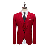 Seersucker Suit Suit Men's Three-Piece Suit