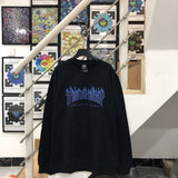 Thrasher Hoodie Loose Hooded Sweater for Men and Women Autumn and Winter