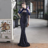 Sequin Evening Dress Fishtail Gown