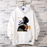 In Memory of Kobe Hoodie Commemorative Kobe No. 24 Signature Printed Hooded Cotton Sweater