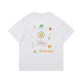 Men T Shirt Summer Casual Tops Men's Clothes Summer Wear National Fashion Boys round Neck Short Sleeve Casual Loose-Fitting T-shirt