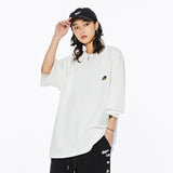 Embroidered Crew Neck Short Sleeve