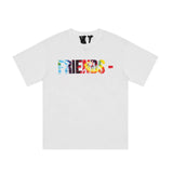 Vlone Printed Loose ShortSleeved Tshirt for Men and Women Summer