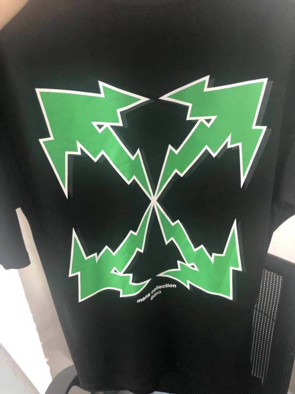 Off White Tshirt Arrow Men's Short Sleeve Cotton Owt Casual Fashionable