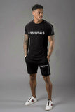 Fear Of God Fog T Shirt Essentials Sports Short Sleeve Shorts Suit