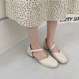 Nude Block Heel Sandals