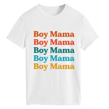 Boy Mama T Shirts Mother's Day Short Sleeve T-shirt