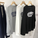 Diana Harvard Sweatshirt Summer Simplicity Printed round Neck Long Sleeve Loose Sweatshirt