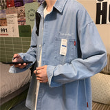 Denim Shirts Long Sleeve Loose Casual Jacket