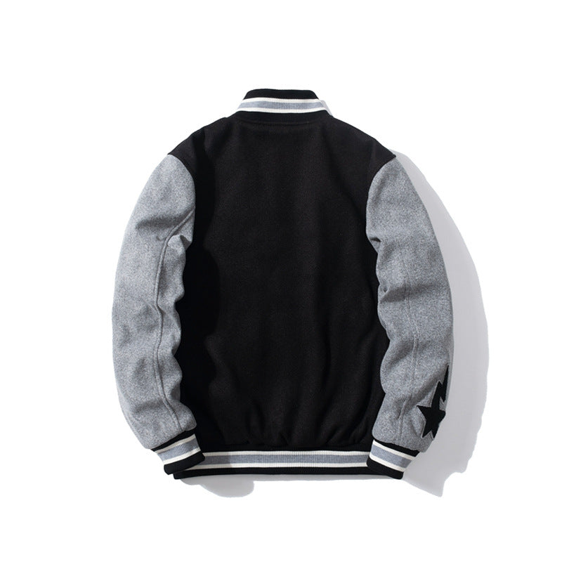 BAPE Varsity Jacket Embroidery Stitching Jacket Baseball Uniform Coat Casual Jacket