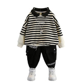 Toddler Boys Sweater Boys Spring Clothes Suit Striped Polo