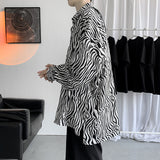 Men's Shirts Autumn Printed Loose Long Sleeve Shirt