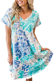 Abstract Bodycon Dress Tie-Dye Dress