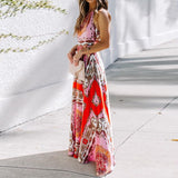 Women Bohemian Dress Summer Sexy Printed Dress
