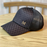 Vintage Check Baseball Cap