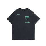 Men T Shirt Summer Casual Tops Men's Clothes Summer Wear Retro Men's round Neck Short Sleeve Casual Loose Letter Circle T-shirt