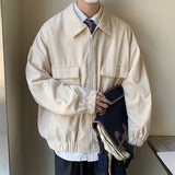 Corduroy Patch Jacket Men's Spring Loose Casual Top