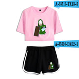 Dreamwastaken Men's Novelty Hoodies Dream Merch Shirt Printed Sexy Navel Exposed T-shirt Shorts Set