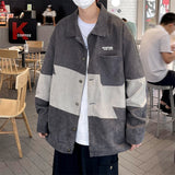 Corduroy Patch Jacket Coat Jacket Men's Spring and Autumn