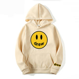 Smiley Face Hoodie Smiley Print Loose Men's Women's Pullover Hoodie