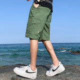 Men Shorts Men's Summer Pure Cotton Beach Sports Leisure Summer