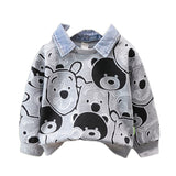 Toddler Boys Sweater Boys Spring Clothing Sweatshirt Polo Shirt Bottoming Shirt