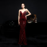 Sequin Evening Dress Sequined Fishtail Formal Dress