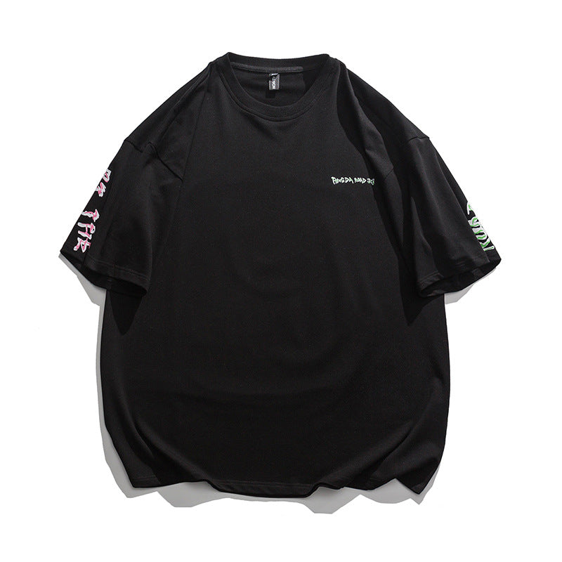 2022 Summer Man Outfits Printed Short Sleeve